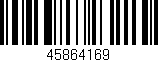 Código de barras (EAN, GTIN, SKU, ISBN): '45864169'