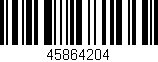 Código de barras (EAN, GTIN, SKU, ISBN): '45864204'