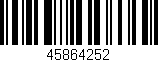Código de barras (EAN, GTIN, SKU, ISBN): '45864252'