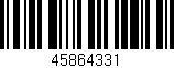 Código de barras (EAN, GTIN, SKU, ISBN): '45864331'