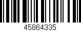 Código de barras (EAN, GTIN, SKU, ISBN): '45864335'
