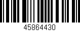 Código de barras (EAN, GTIN, SKU, ISBN): '45864430'