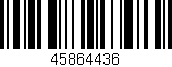 Código de barras (EAN, GTIN, SKU, ISBN): '45864436'
