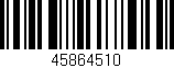 Código de barras (EAN, GTIN, SKU, ISBN): '45864510'