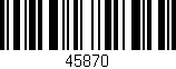 Código de barras (EAN, GTIN, SKU, ISBN): '45870'