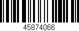 Código de barras (EAN, GTIN, SKU, ISBN): '45874066'