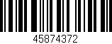 Código de barras (EAN, GTIN, SKU, ISBN): '45874372'