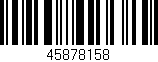 Código de barras (EAN, GTIN, SKU, ISBN): '45878158'
