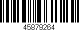 Código de barras (EAN, GTIN, SKU, ISBN): '45879264'