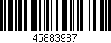 Código de barras (EAN, GTIN, SKU, ISBN): '45883987'