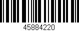 Código de barras (EAN, GTIN, SKU, ISBN): '45884220'