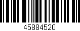 Código de barras (EAN, GTIN, SKU, ISBN): '45884520'