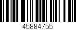Código de barras (EAN, GTIN, SKU, ISBN): '45884755'