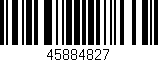 Código de barras (EAN, GTIN, SKU, ISBN): '45884827'