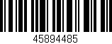 Código de barras (EAN, GTIN, SKU, ISBN): '45894485'