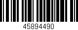 Código de barras (EAN, GTIN, SKU, ISBN): '45894490'
