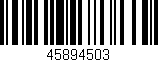 Código de barras (EAN, GTIN, SKU, ISBN): '45894503'