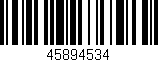 Código de barras (EAN, GTIN, SKU, ISBN): '45894534'