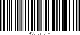Código de barras (EAN, GTIN, SKU, ISBN): '458_59_0_P'
