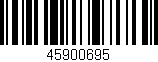 Código de barras (EAN, GTIN, SKU, ISBN): '45900695'
