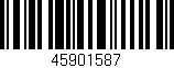 Código de barras (EAN, GTIN, SKU, ISBN): '45901587'