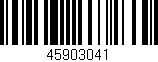 Código de barras (EAN, GTIN, SKU, ISBN): '45903041'