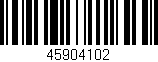 Código de barras (EAN, GTIN, SKU, ISBN): '45904102'