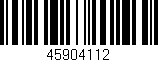 Código de barras (EAN, GTIN, SKU, ISBN): '45904112'