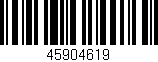 Código de barras (EAN, GTIN, SKU, ISBN): '45904619'