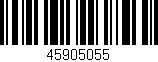 Código de barras (EAN, GTIN, SKU, ISBN): '45905055'