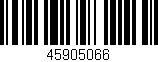 Código de barras (EAN, GTIN, SKU, ISBN): '45905066'