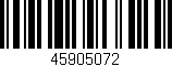 Código de barras (EAN, GTIN, SKU, ISBN): '45905072'