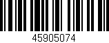 Código de barras (EAN, GTIN, SKU, ISBN): '45905074'