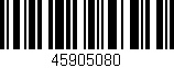 Código de barras (EAN, GTIN, SKU, ISBN): '45905080'