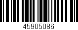 Código de barras (EAN, GTIN, SKU, ISBN): '45905086'