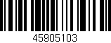 Código de barras (EAN, GTIN, SKU, ISBN): '45905103'