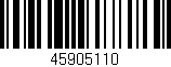 Código de barras (EAN, GTIN, SKU, ISBN): '45905110'