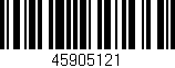 Código de barras (EAN, GTIN, SKU, ISBN): '45905121'