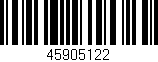 Código de barras (EAN, GTIN, SKU, ISBN): '45905122'