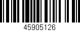 Código de barras (EAN, GTIN, SKU, ISBN): '45905126'
