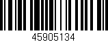 Código de barras (EAN, GTIN, SKU, ISBN): '45905134'