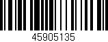 Código de barras (EAN, GTIN, SKU, ISBN): '45905135'