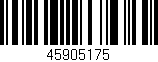 Código de barras (EAN, GTIN, SKU, ISBN): '45905175'