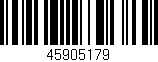 Código de barras (EAN, GTIN, SKU, ISBN): '45905179'