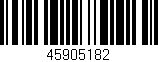 Código de barras (EAN, GTIN, SKU, ISBN): '45905182'