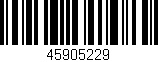 Código de barras (EAN, GTIN, SKU, ISBN): '45905229'