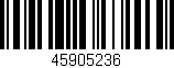 Código de barras (EAN, GTIN, SKU, ISBN): '45905236'