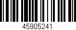Código de barras (EAN, GTIN, SKU, ISBN): '45905241'