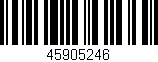 Código de barras (EAN, GTIN, SKU, ISBN): '45905246'