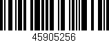 Código de barras (EAN, GTIN, SKU, ISBN): '45905256'